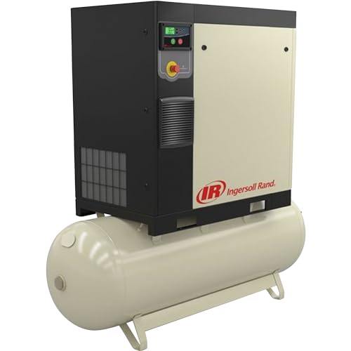 Ingersoll Rand Rotary Screw Compressor - 15 HP, 230 Volt/3-Phase, 53.9 CFM @ 115 PSI, 120-Gallon Tank, Model# 48670731