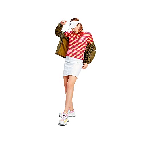 Tommy Jeans Classic Denim Skirt Cnw Falda, Candle White Str, Talla Única (Talla del Fabricante: Ni28) para Mujer