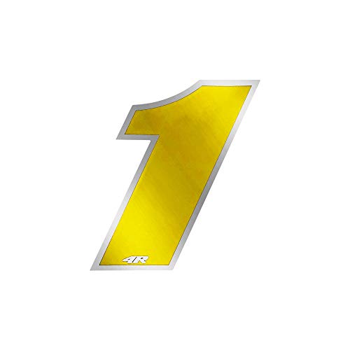 Image of Quattroerre Racing Number 1 Anodized Mini, Yellow