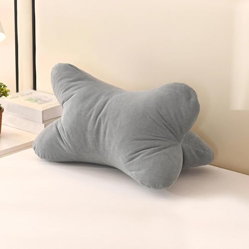 Almohada de Lectura, Almohada Lumbar de Lectura, Cojín Apoyo de Espalda, Cojín Cervical Ergonómico para Relajarse para Leer Cómodamente, Soporte Flexible para Libros Electrónicos(Azul)