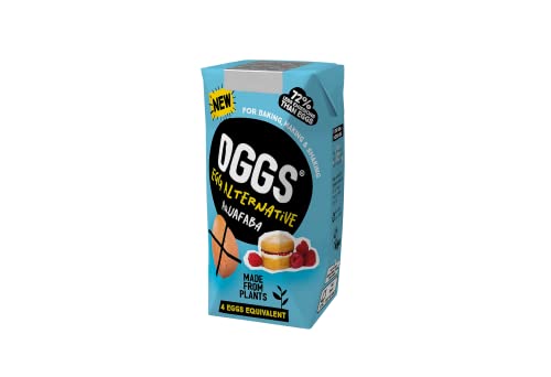 OGGS® Aquafaba - Vegan Egg Alternative for Cooking, Baking & Cocktails, Fat Free, Low Cal, 200ml (4 Eggs Worth), 12 x 200ml