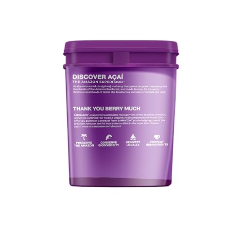 Sambazon Berry Sorbet Frozen Organic Scoopable Acai (3.6L)