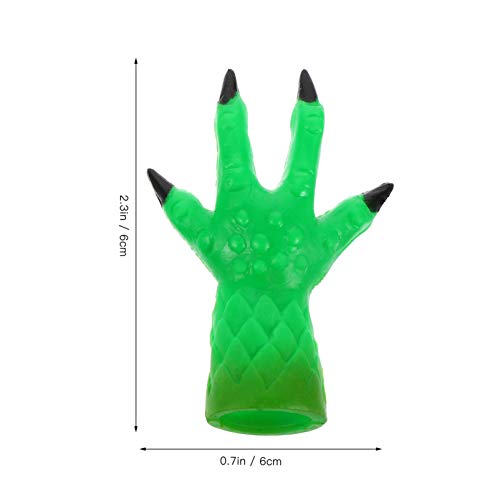 NUOBESTY 1 par de capas de dedo para dedo de demônio engraçadas capas de dedo mini fantoche de dedo