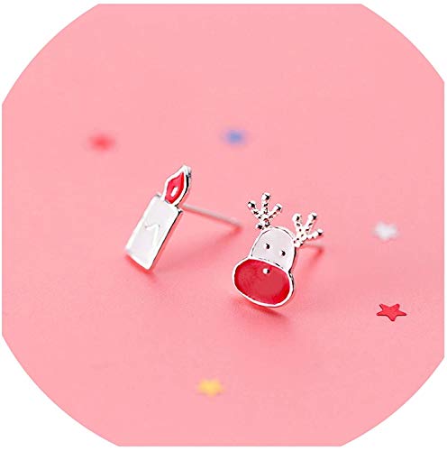 Orecchini a lobo con Babbo Natale, pupazzo di neve, albero di Natale, per donne e ragazze, regalo di Natale e NA, colore: Candela., cod. KPA7212