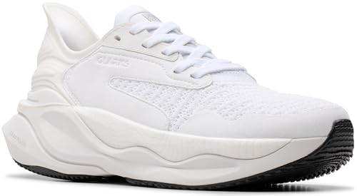Clarks Womens Clarks Pace White Textile8.5 Medium - image 5