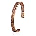Pure Copper Magnetic Bracelet - Arthritis Pain Reliever - 8 Powerful Magnets - Adjustable Size for Men and Women - by Native Edge (Hawaii - Brushed Copper)