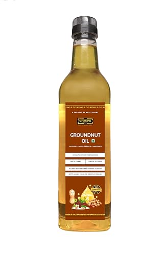 Image of Orgure Wood Pressed Groundnut Oil - Single Origin | Rich Aroma & Bold Flavour | Natural & Cold Extracted | MSME Award Winner | Ideal for Cooking, Pickling & Ayurvedic Use | 1L Pet Bottle