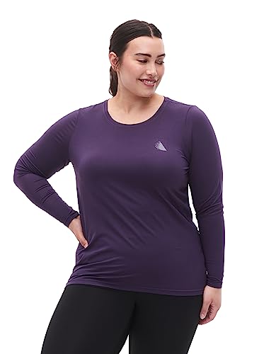 Zizzi Active by Damen Trainingsshirt Übergrößen O-Ausschnitt Halsweite...