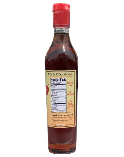 Son Fish Sauce │ Premium Vietnamese Artisanal Fish Sauce Since 1951 | One Year Aged Anchovy Sauce │17.0 Oz Bottle│100% Pure Natural │Gluten Free, No Shellfish , No Msg Added | Available As Single Or Double Pack. (Pack Of 1) #TOP2