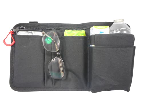 Wheelchair Side Bag by HEALUA, Wheelchair Pouch Bag with Cup Holder, Armrest Accessories for Wheelchair Rollator - Image 3