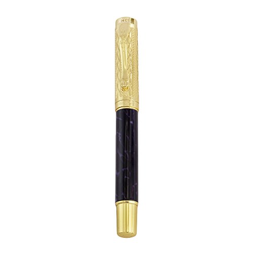 Image of HAYMAN 24 CT Gold Plated Fountain Pen With Box (P-60)