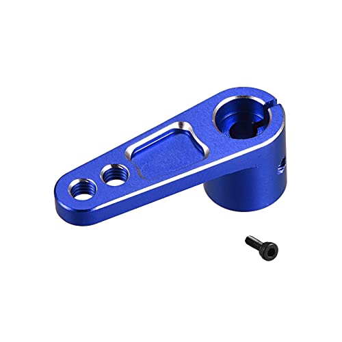MECCANIXITY Aluminum Alloy 25T Steering Servo Arm Horn Dark Blue for DIY RC Car/Boat/Airplane Boat Accessories