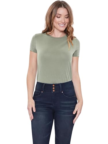 Royalty For Me Womens Women's 3 Button Signature Slim Stretch High Rise Skinny Jeans4