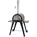 Produktbild BBQ-Toro Pizzaofen "Havai" mit Schamottesteinen, 2 Seitenablagen und 2 Rädern | Pizza Steinbackofen für Garten, Terrasse | Outdoor Pizza Ofen, Holzbackofen, Pizza Grill