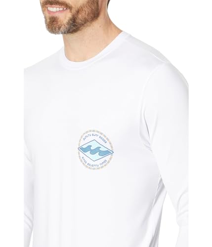 Billabong Men's Standard Rotor Diamond Loose Fit Long Sleeve Rashguard3