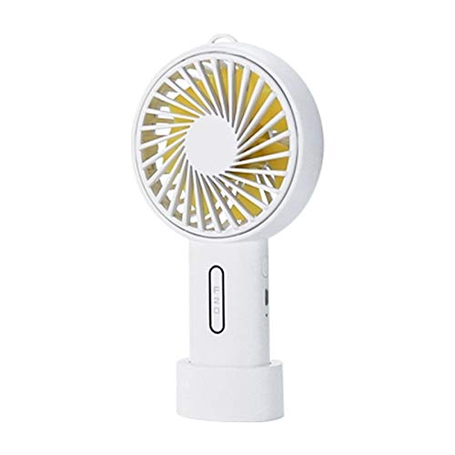 HAOYE Portable Adjustable Mini USB Charging Handheld Small Fan with 3 Speed Control (Dark Blue) Mini-USB-fans (Color : White)
