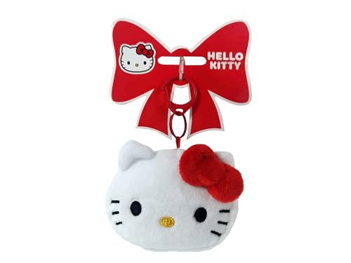 CyP Brands- Hello Kitty, Llavero, Peluche, Color Blanco, Producto Oficial