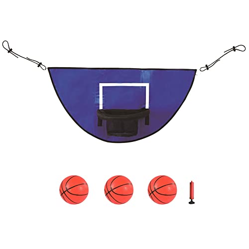 Fuhjythy de Baloncesto de TrampolíN con Minibaloncesto TrampolíN de de Baloncesto FáCil de Instalar para Romper con Seguridad Dunking