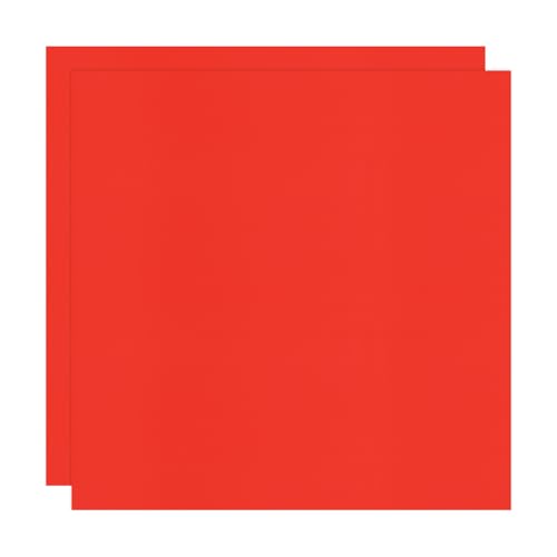 Image of M METERXITY 2-Pack Corrugated Plastic Sheets, 16 Inch x 16 Inch Waterproof Blank Corrugated Poster Board Yard Signs for Garage Sale /Office /Classroom /Party /Lawn Sign Road [3mm Thick, Red]