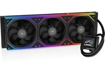 Thermalright FW360 SE ARGB V2 360mm CPU AIO Liquid Cooler for Desktop - TL-M12Q 2000RPM Daisy-Chain Fans, 2" LCD Display Screen, for AM4/AM5 & Intel 1700/1851(Black)