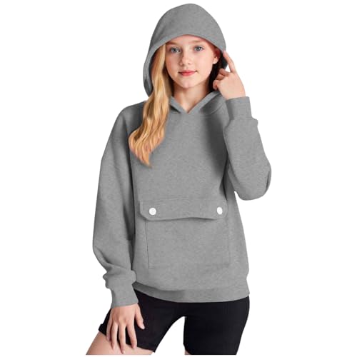 Girls Cute Hoodies Sweatshirt with Front Pocket Fall Fashion Oversized Casual Loose Sweatshirts Long Sleeve Pullover3