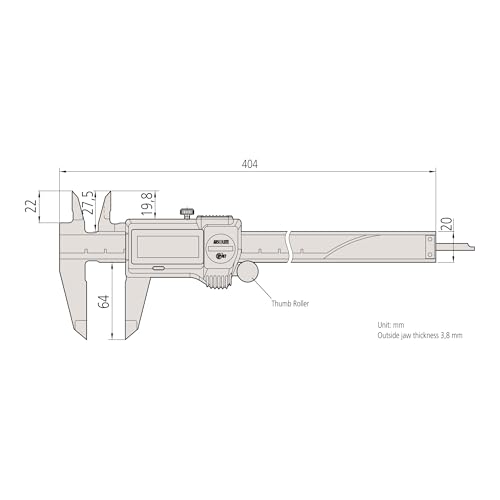 Image of Mitutoyo 500-754-10 Digital Vernier Caliper /Digimatic Vernier 300Mm / 12 inch /Absolute Zero Model