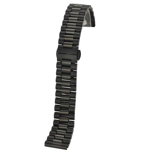 Bracelet de montre en acier inoxydable universel métal argent