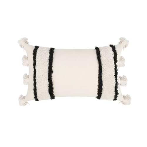 Housse de coussin bohème en lin neutre de qualité supérieure - 2