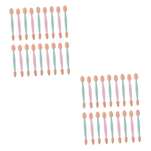 Ipetboom 2 Sets Makeup Eyeshadow Brush Set Double Sided Eye Shadow Applicators Makeup Brush for Eyes Eyedhadow Random Color