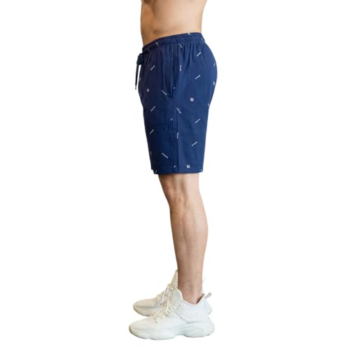Image of FEEL TRACK Men Cotton Printed Shorts
