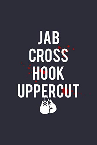 Kickboxing MMA Combat Fighting Notebook - Uppercut: Boxer Bullet Journal with 100 Dotted Dot Grid Paper Pages in 6” x 9” Inch - Composition Book Diary Notepad