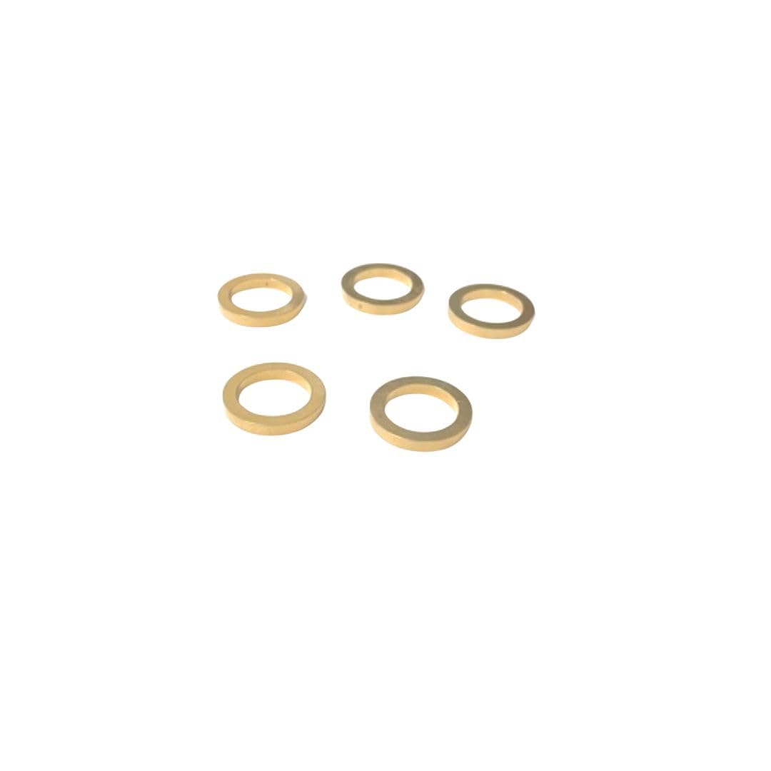 5 Pack 7/8 to 5/8 Brass Adapter Bushing Thick Style for Diamond Saw Blades