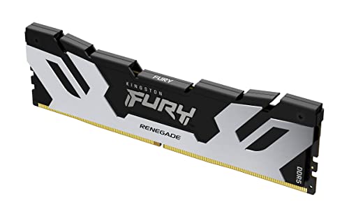 Kingston Technology Kingston Fury Renegade Silver 16GB 6400MT/s DDR5 CL32 DIMM Desktop Memory Single Module | Intel XMP 3.0 | Overclocking Stability | KF564C32RS-16