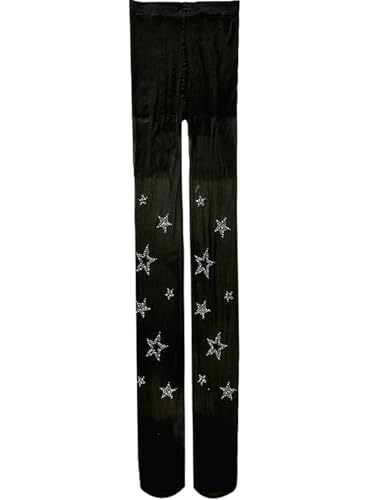 Image of FANCAME Women's Sparkle Stockings, Sheer Tights Party Rhinestone Pantyhose