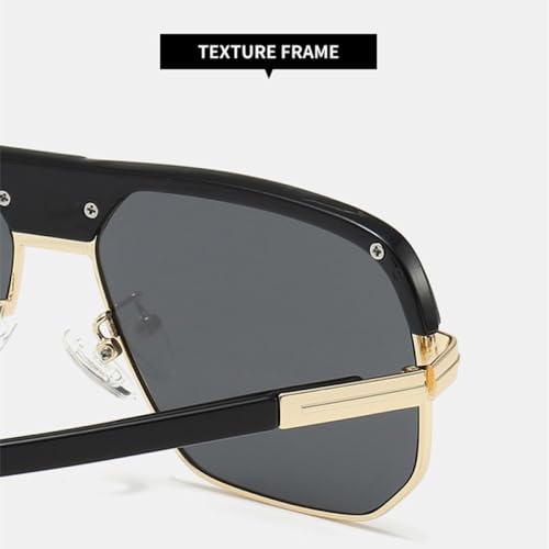 Lunettes de soleil carrées de créateur MUTYNE finition léopard rétro
