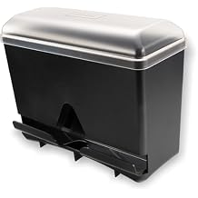 San Jamar Junior Bulk Straw Dispenser Holds 250 Straws for Restaurants, Dining Halls, and Fast Food, Plastic, 5 x 10.5 x 8.75 Inches, Black