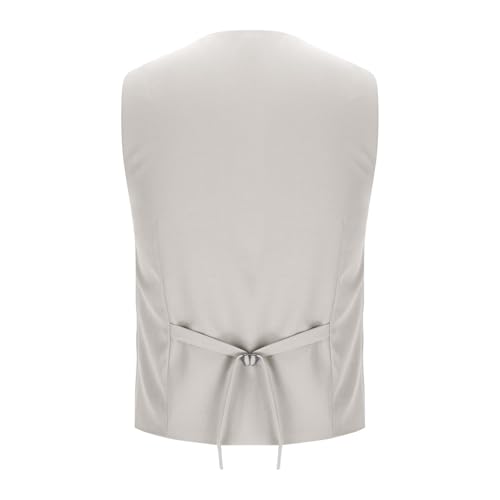 Men's Suit Vests Wedding Prom Groomsmen Business Casual Formal Dress Vest Lightweight V Neck Button Up Tuxedo Vests4