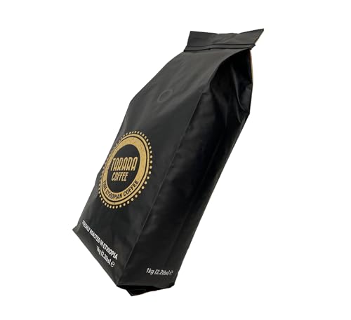 Tarara Coffee – Premium Kaffeebohnen – 100 % Reiner Arabica aus Äthiopien – Handwerkliche Röstung Medium-Dark – Reich & Aromatisch – Perfekt als Kaffee-Geschenk - 1Kg
