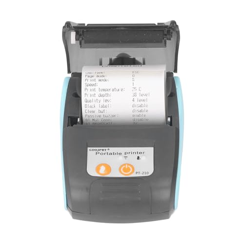 Dpofirs Imprimante Thermique de Reçus Bluetooth, Imprimante de Reçus Bluetooth 58 Mm, Mini...