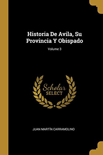 Historia De Avila, Su Provincia Y Obispado; Volume 3 (Spanish Edition)