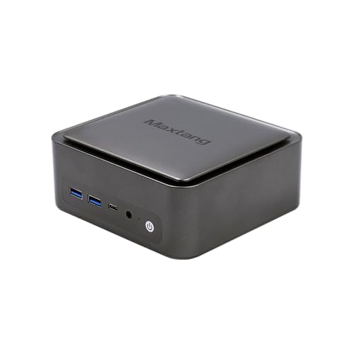 Maxtang mini pc Ryzen 5 6600H Windows 11Pro搭載 Dual DDR5 最大周波数4.5GHz 小型 M.2 2280 NVMe 静音性 ミニパソコン USB4 LANポート[2.5GbE] Windows 11 Pro セキュリティロック付き (16GB+512GB/スペースグレー)