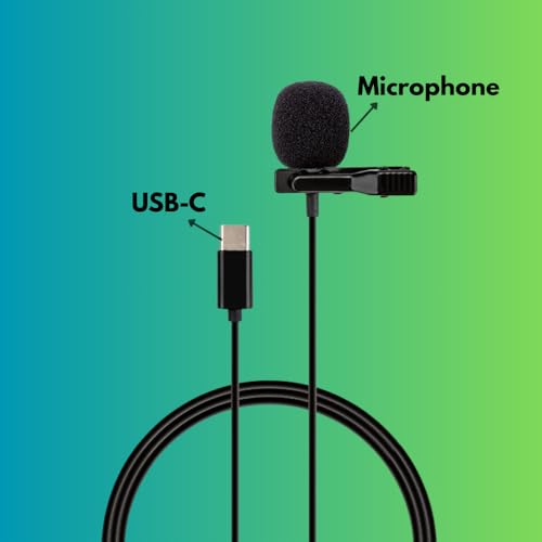 Image of Yantralay Type-C Lavalier Microphone for Insta 360 X5 | Plug & Play Clip-On Collar Mic with 1.5M Cable | Insta X5 Accessories