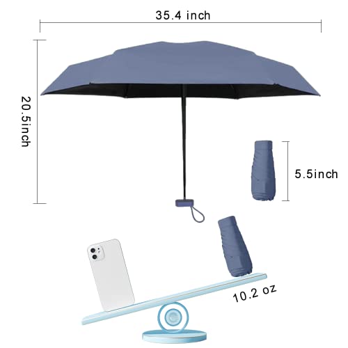 Image of Mini Travel Sun Umbrella for Purse With Case,Small Compact UV Umbrella Protection Sun,Lightweight Portable Parasol Windproof for Women Men Kids