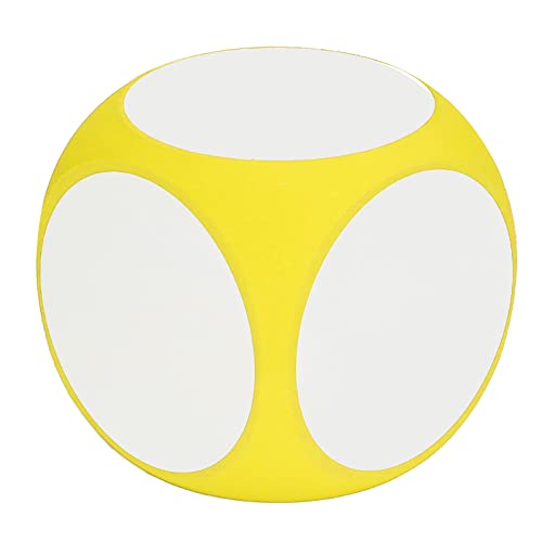 SPYMINNPOO Dry Erase Blocks, Write On Wipe Off Dice for Kids Dry Erase Surface On All Sides Draw Letters Numbers Words (Yellow)