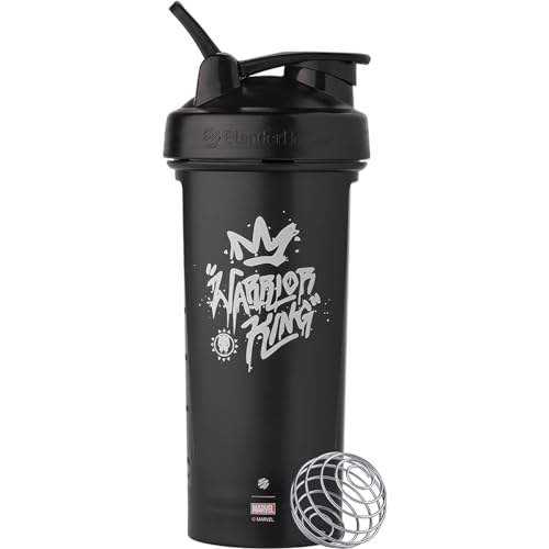 BlenderBottle Marvel Classic V2 Shaker Bottle Perfect for Protein Shakes and Pre Workout, 28-Ounce, Warrior King