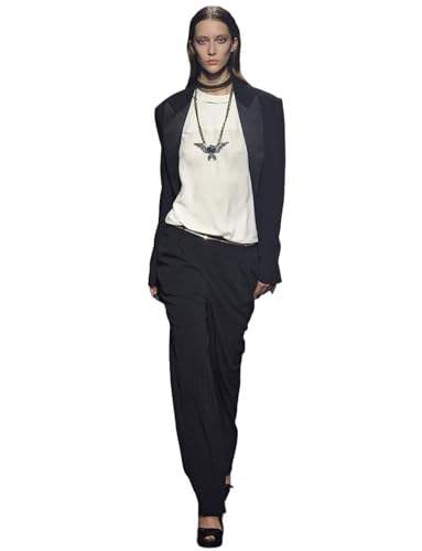 Costume d'affaires femme 2 pièces chic avec veste tailleur à revers de pointe et pantalon élégant