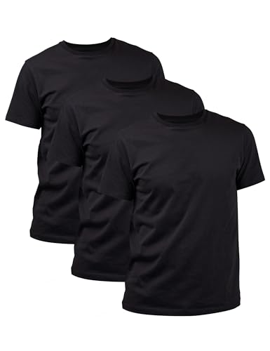Basic Treasure 3er Pack T-Shirt Herren Kurzarm 3X Schwarz XL