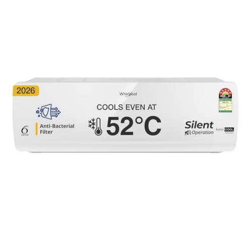 Image of Whirlpool 1.5 Ton 5 Star, New star rated, Magicool Inverter Split AC (MAGICOOL 15T 5S INV CNV S6K3PP0, Copper, Convertible 4-in-1 Cooling Mode, HD Filter White)