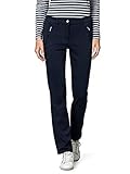 softer Griff Walbusch Damen Thermolite Baumwollhose einfarbig Marine 25