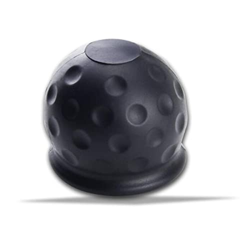 2 Coprigancio Gomma Per Traino A Sfera - Forma Palla Da Golf - Universale Per Ganci Fino A 50mm - Antiruggine - 4